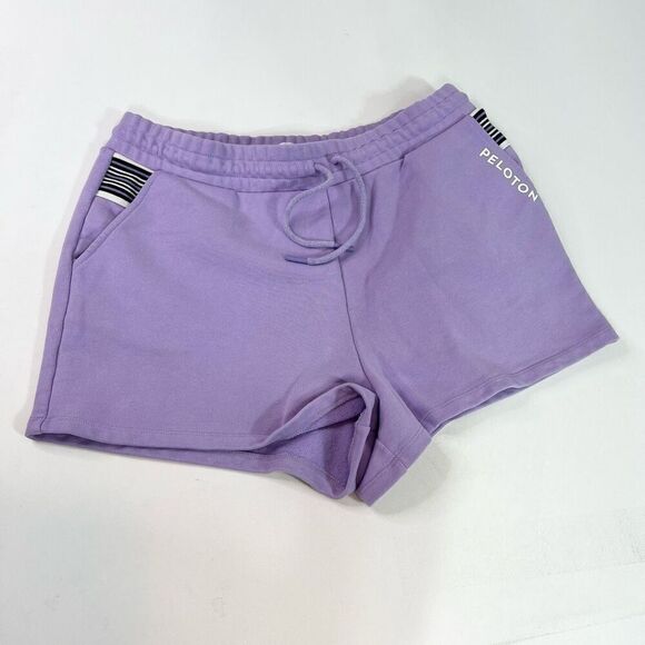 Peloton Shorts Womens Extra Large Light Purple Solid Drawstrings Sporty Short - Picture 1 of 9